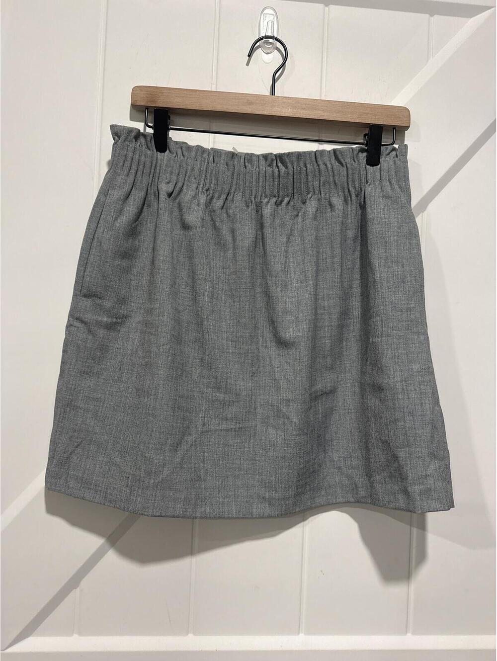 NWT, J.Crew Mercantile Gray Elastic Waist Skirt with Pockets, Size 10
